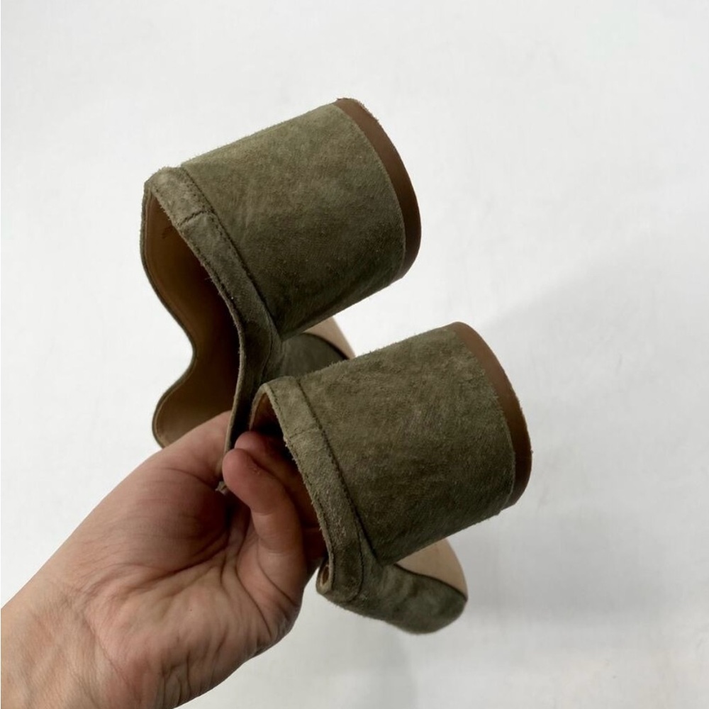 Everlane Green Suede Mules - Picture 5 of 6